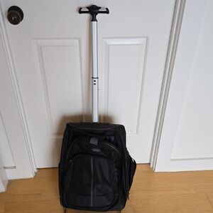 Samsonite Black Luggage Travel Bag Durable Design